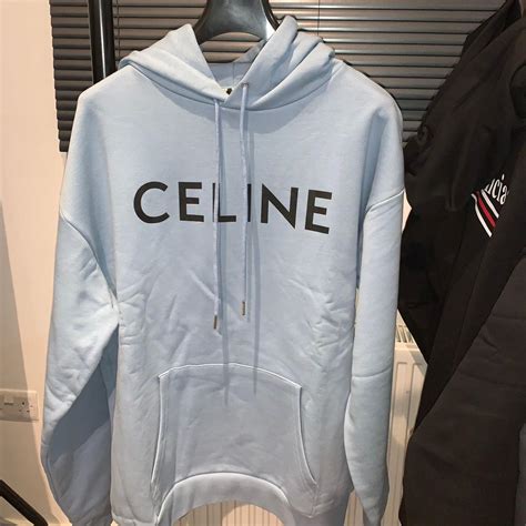 blue celine hoodie|Celine hoodie zip.